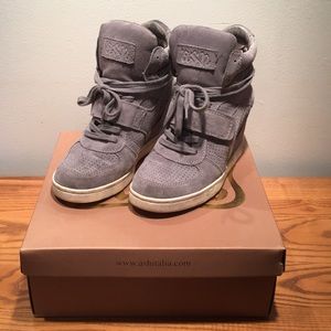 Ash cloudburst sneaker wedges